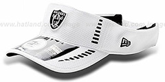 Raiders NFL TRAINING White Visor by New Era