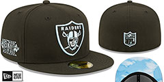 Raiders SB XVII CLOUD-UNDER Black Fitted Hat by New Era