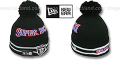 Raiders SUPER BOWL XI Black Knit Beanie Hat by New Era