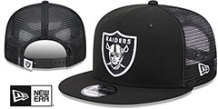 Raiders TEAM-BASIC TRUCKER SNAPBACK Black Hat by New Era