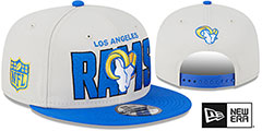 Rams 2023 NFL DRAFT SNAPBACK Stone-Royal Hat by New Era