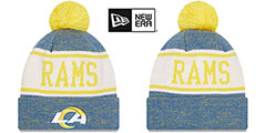 Rams BANNER Knit Beanie Hat by New Era