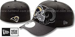 Rams NFL BLACK-CLASSIC FLEX Hat by New Era