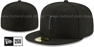 Rangers BLACKOUT Fitted Hat by New Era