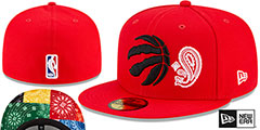 Raptors PAISLEY QUILT BOTTOM Red Fitted Hat by New Era