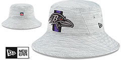 Ravens 2021 NFL TRAINING BUCKET Hat by New Era