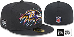 Ravens 2021 ONFIELD CRUCIAL CATCH Fitted Hat by New Era