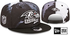 Ravens 2022 NFL SIDELINE TIE-DYE SNAPBACK Hat by New Era