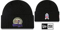 Ravens 2022 SALUTE-TO-SERVICE Knit Beanie Hat by New Era