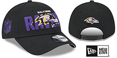 Ravens 2023 NFL DRAFT 940 SNAPBACK Black Hat by New Era