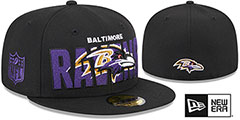 Ravens 2023 NFL DRAFT Black Fitted Hat by New Era