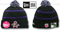 Ravens BCA CRUCIAL CATCH Knit Beanie Hat by New Era