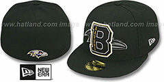 Ravens NFL FELTN Black Fitted Hat by New Era