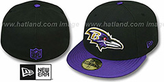 Ravens NFL JERSEY-BASIC Black-Purple Fitted Hat by New Era