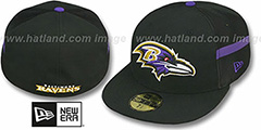 Ravens NFL JERSEY-STRIPE Black Fitted Hat by New Era