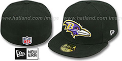 Ravens NFL STADIUM Black Fitted Hat by New Era