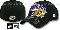 Ravens TEAM SLOPE FLEX Black Hat by New Era