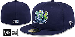 Rays 2024 BATTING PRACTICE Fitted Hat by New Era