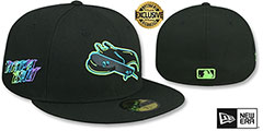 Rays ALTERNATE CITY CONNECT Black Fitted Hat by New Era