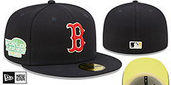 Red Sox 2004 WS CITRUS POP Navy-Yellow Fitted Hat by New Era