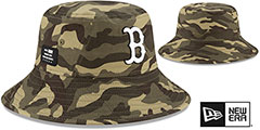 Red Sox 2021 ARMED FORCES STARS N STRIPES BUCKET Hat by New Era