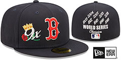 Red Sox CROWN CHAMPS Navy Fitted Hat by New Era