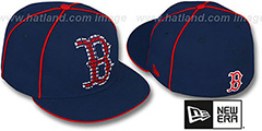 Red Sox REPEAT BIG-ONE Navy Fitted Hat by New Era