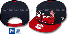 Red Sox SLICE-N-DICE SNAPBACK Navy-Red Hat by New Era