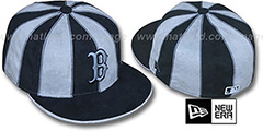 Red Sox SUEDE 12-PACK Black-Grey Fitted Hat by New Era