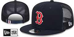 Red Sox TEAM-BASIC TRUCKER SNAPBACK Navy Hat by New Era