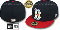 Red Sox TYE-DYE INSIDER Navy-Red Fitted Hat by New Era