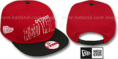 Red Wings CHENILLE-ARCH SNAPBACK Red-Black Hat by New Era