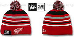 Red Wings STRIPEOUT Knit Beanie Hat by New Era