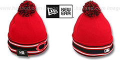 Reds AC-ONFIELD Red Knit Beanie Hat by New Era