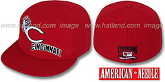 Reds DAY CAMP Red Fitted Hat by American Needle