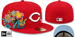 Reds GROOVY Red Fitted Hat by New Era