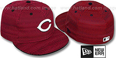 Reds TRIPPIN Red-Black Fitted Hat by New Era