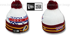 Redskins SUPER BOWL XVII White Knit Beanie Hat by New Era