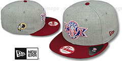 Redskins SUPER BOWL XXVI SNAPBACK Grey-Burgundy Hat by New Era