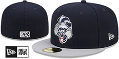 Renegades MILB MARVEL DEFENDERS Navy-Grey Fitted Hat by New Era