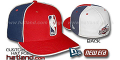 Rockets LOGOMAN-2 Red-Navy-White Fitted Hat by New Era