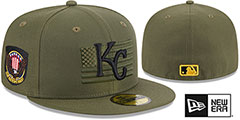 Royals 2023 ARMED FORCES STARS N STRIPES Hat by New Era