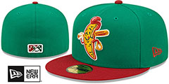 RubberDucks THEME NIGHT Kelly-Burgundy Fitted Hat by New Era