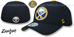 Sabres SHOOTOUT Navy Fitted Hat by Zephyr