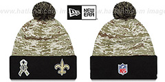 Saints 2015 SALUTE-TO-SERVICE Knit Beanie Hat by New Era