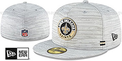 Saints 2020 ONFIELD STADIUM Heather Grey Fitted Hat by New Era