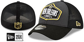 Saints 2021 NFL TRUCKER DRAFT FLEX  Hat by New Era