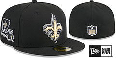 Saints 2024  NFL DRAFT Black Fitted Hat by New Era