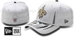 Saints NFL TRAINING FLEX White Hat by New Era