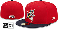 Sea Dogs MILB MARVEL DEFENDERS Red-Navy Fitted Hat by New Era